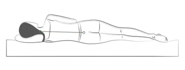 Person sleeping comfortably on a medium-firm mattress with properly aligned spine—the benefits of choosing the best mattress for back pain.